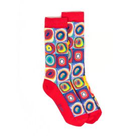Kandinsky Socks, Color Study: Square With Concentric Circles