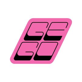 Gego Logo Sticker, Pink