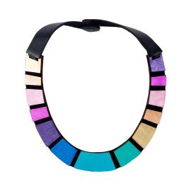 Round Rainbow Necklace by Iskin Sisters